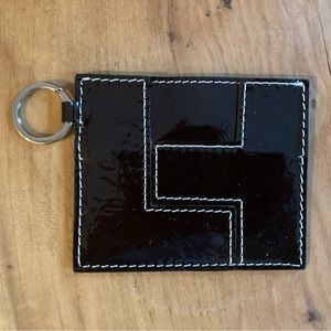 Lambertson Truex Black Leather card case/key holder/wallet.
